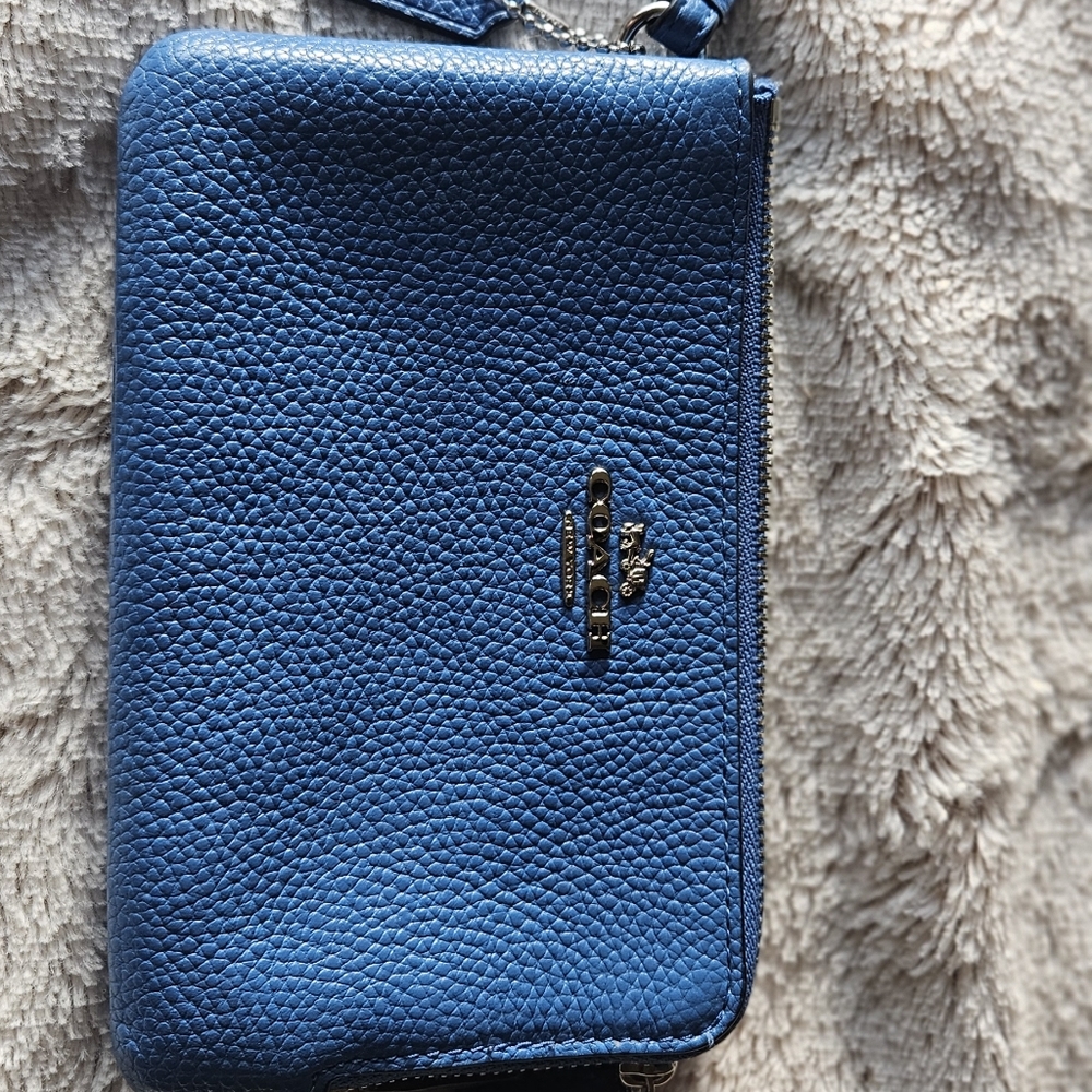 Coach Blue Leather Accessory